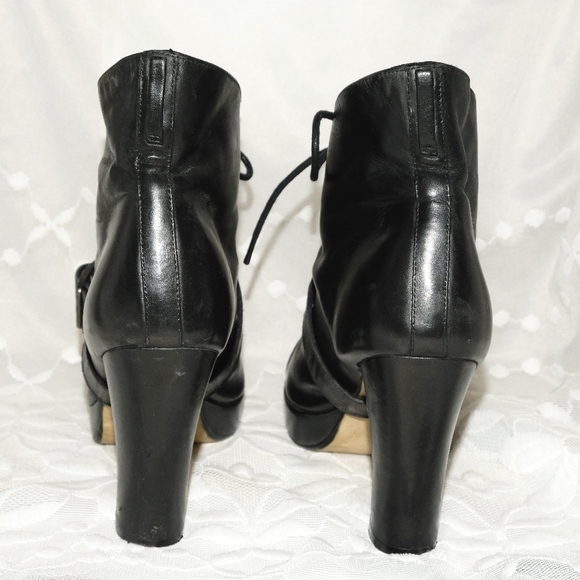 Seychelles Lace Up Platform Booties Size 8 Heel 4" - Picture 7 of 8